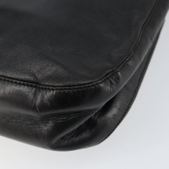 Authentic PRADA Chain Shoulder Bag Leather Black - Picture 7 of 16